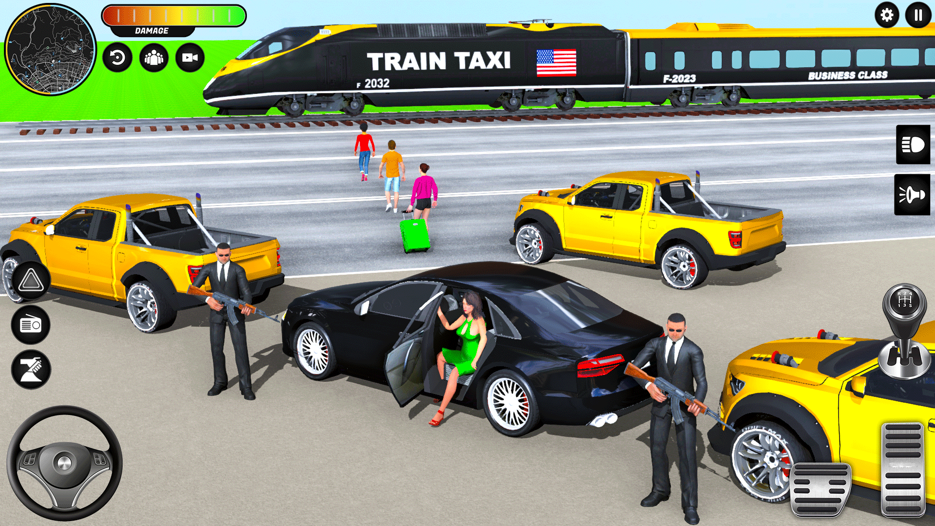 اسکرین شات 5 بازی Crazy Car Driving: Taxi Games