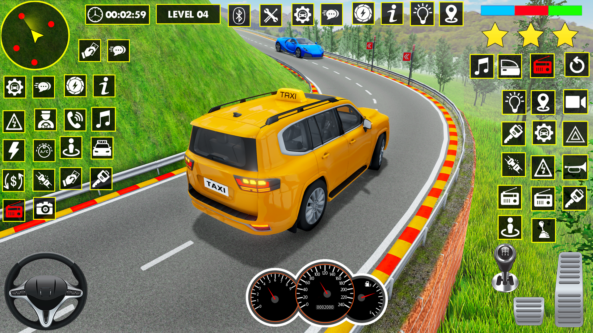 اسکرین شات 4 بازی Crazy Car Driving: Taxi Games