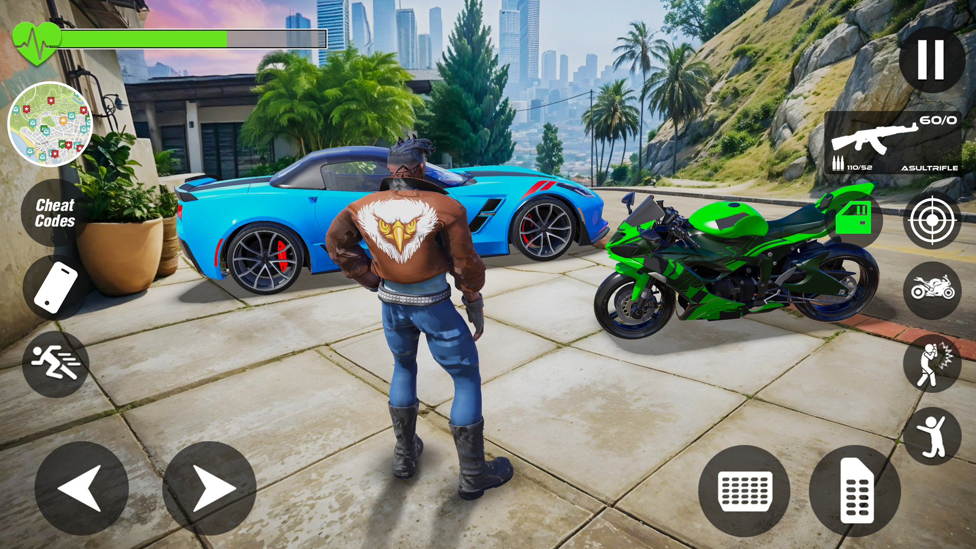 اسکرین شات 1 برنامه Rope City War: Gangster Game