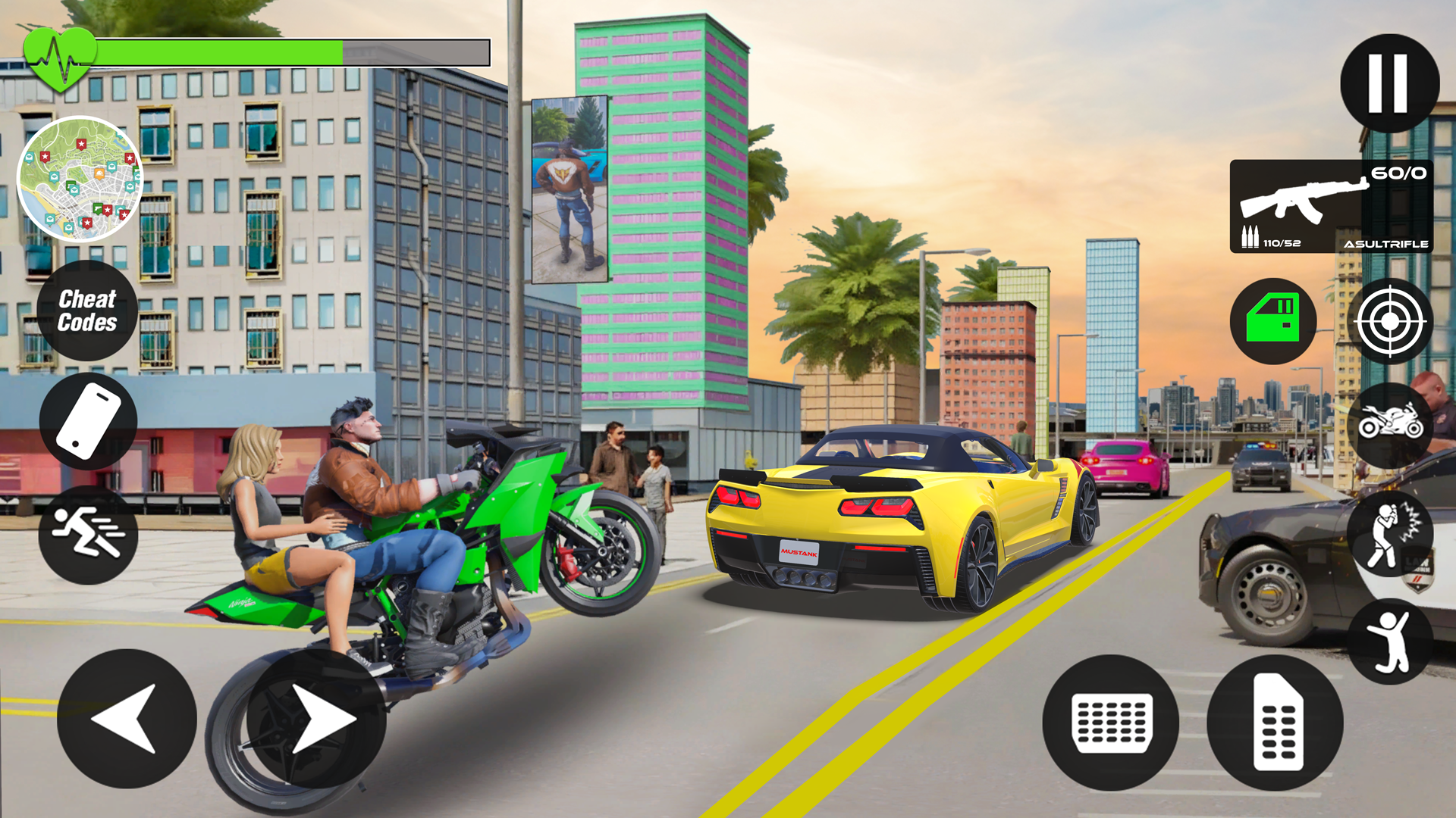اسکرین شات 3 برنامه Rope City War: Gangster Game