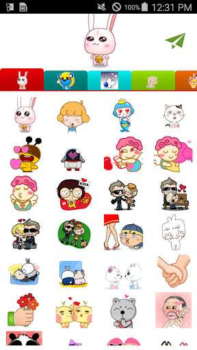 اسکرین شات 4 برنامه Animated Love Stickers