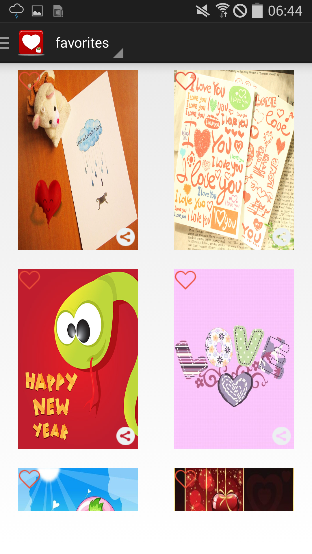 اسکرین شات 5 برنامه Love Sticker & Cute Cards