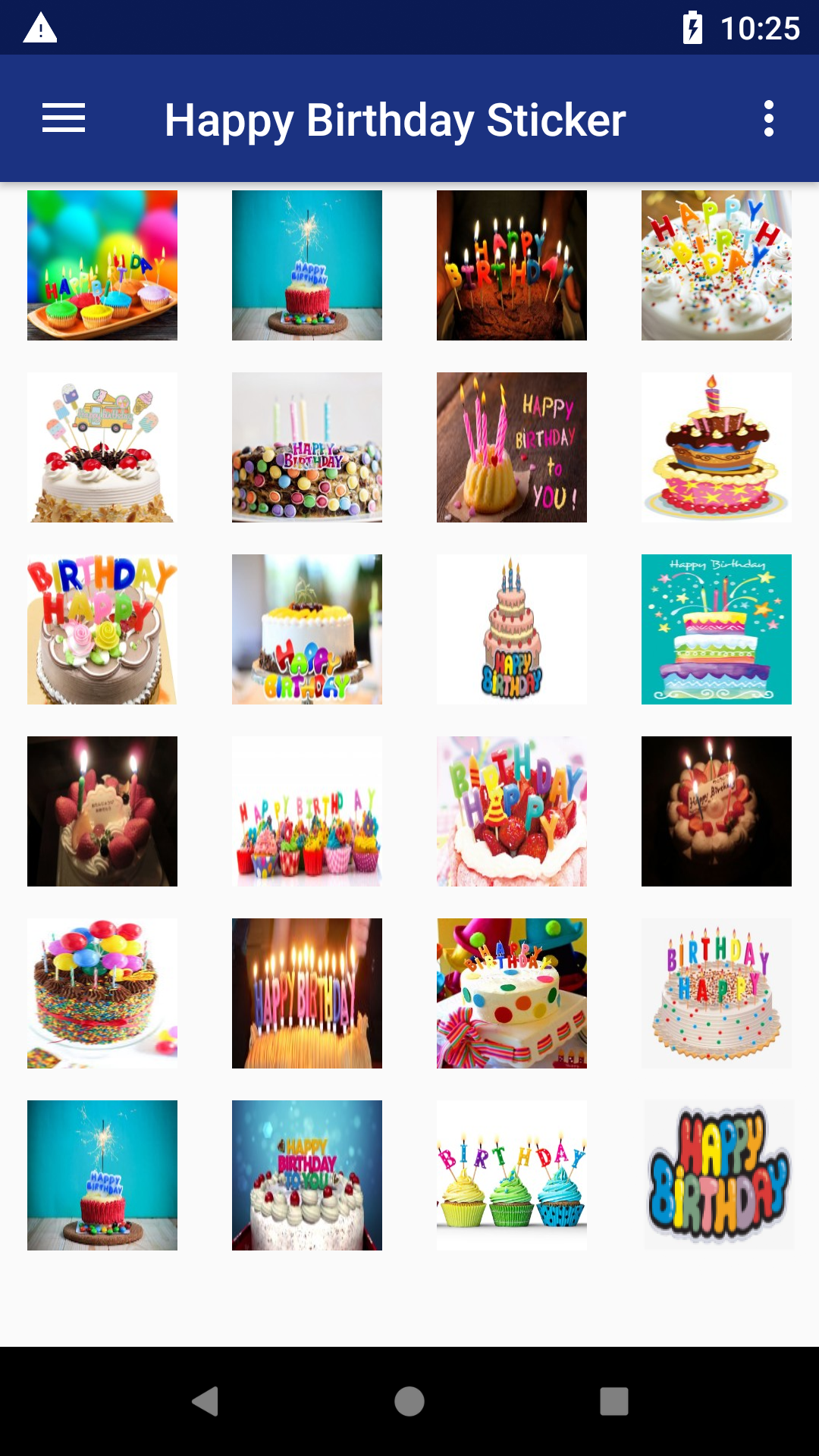 اسکرین شات 3 برنامه Happy Birthday Stickers