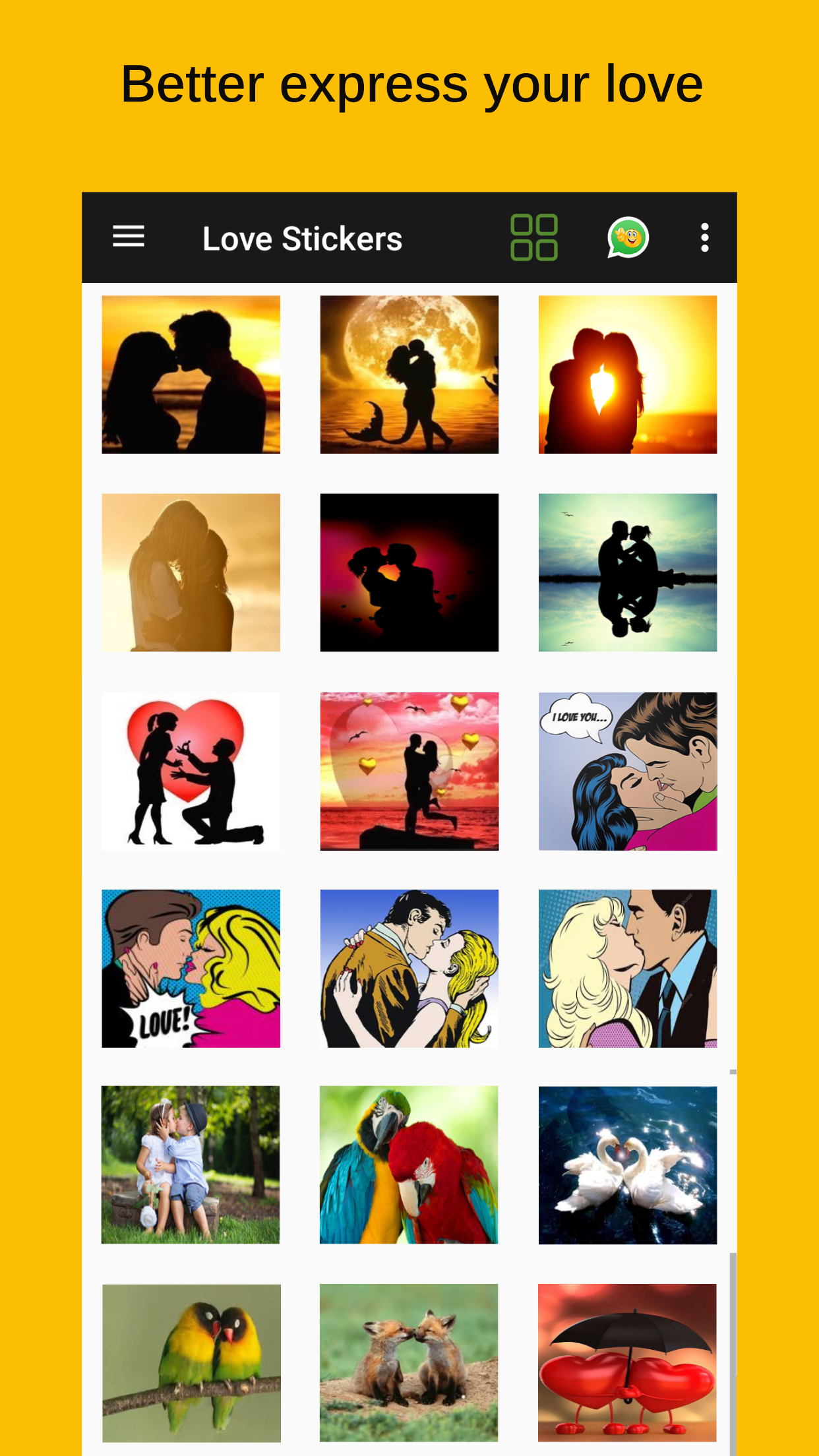 اسکرین شات 7 برنامه ILove Stickers - WASticker