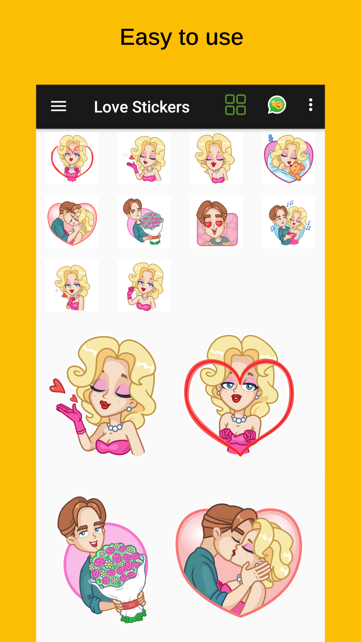 اسکرین شات 5 برنامه ILove Stickers - WASticker