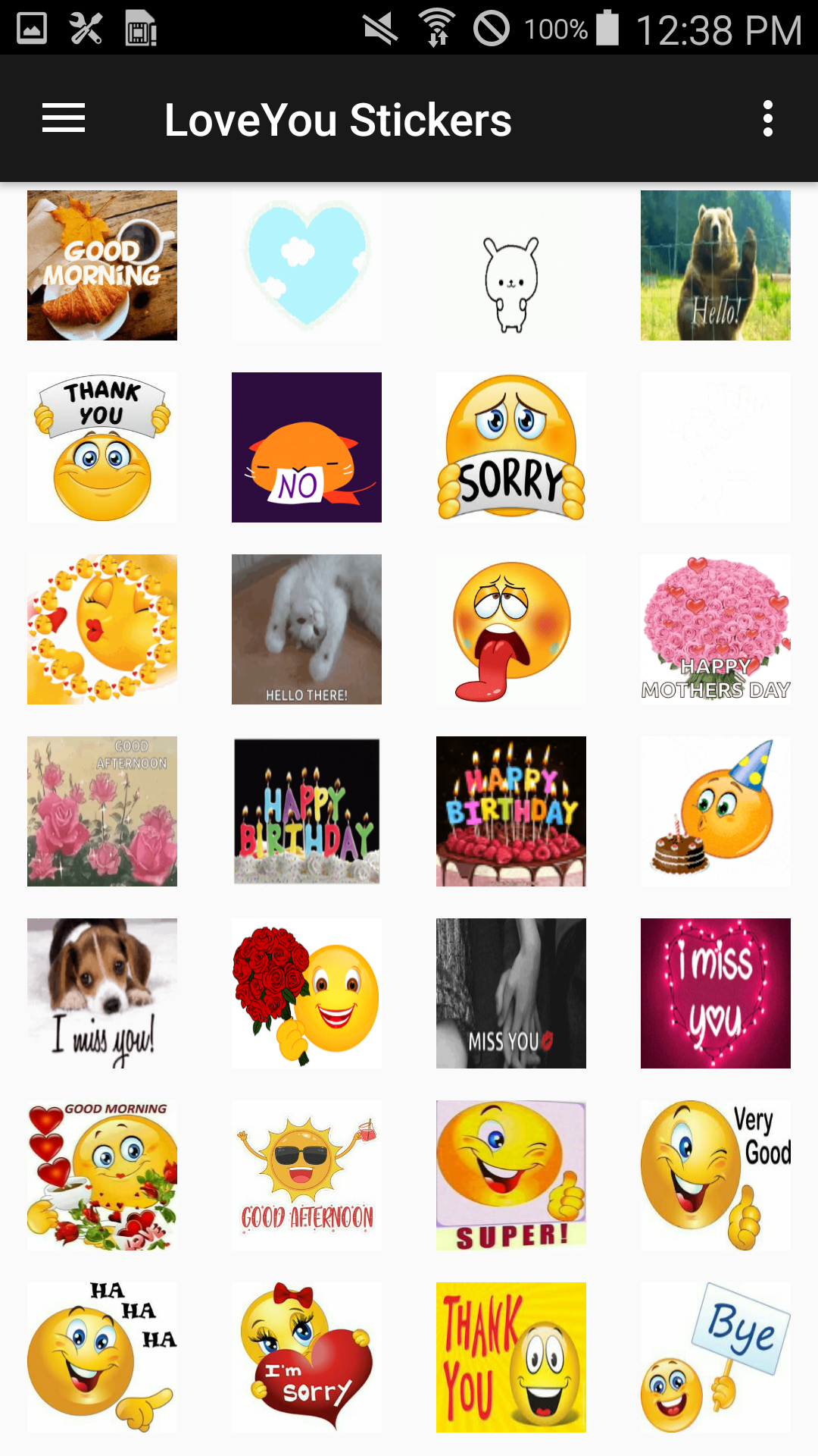 اسکرین شات 5 برنامه LoveYou Stickers WAStickerApps