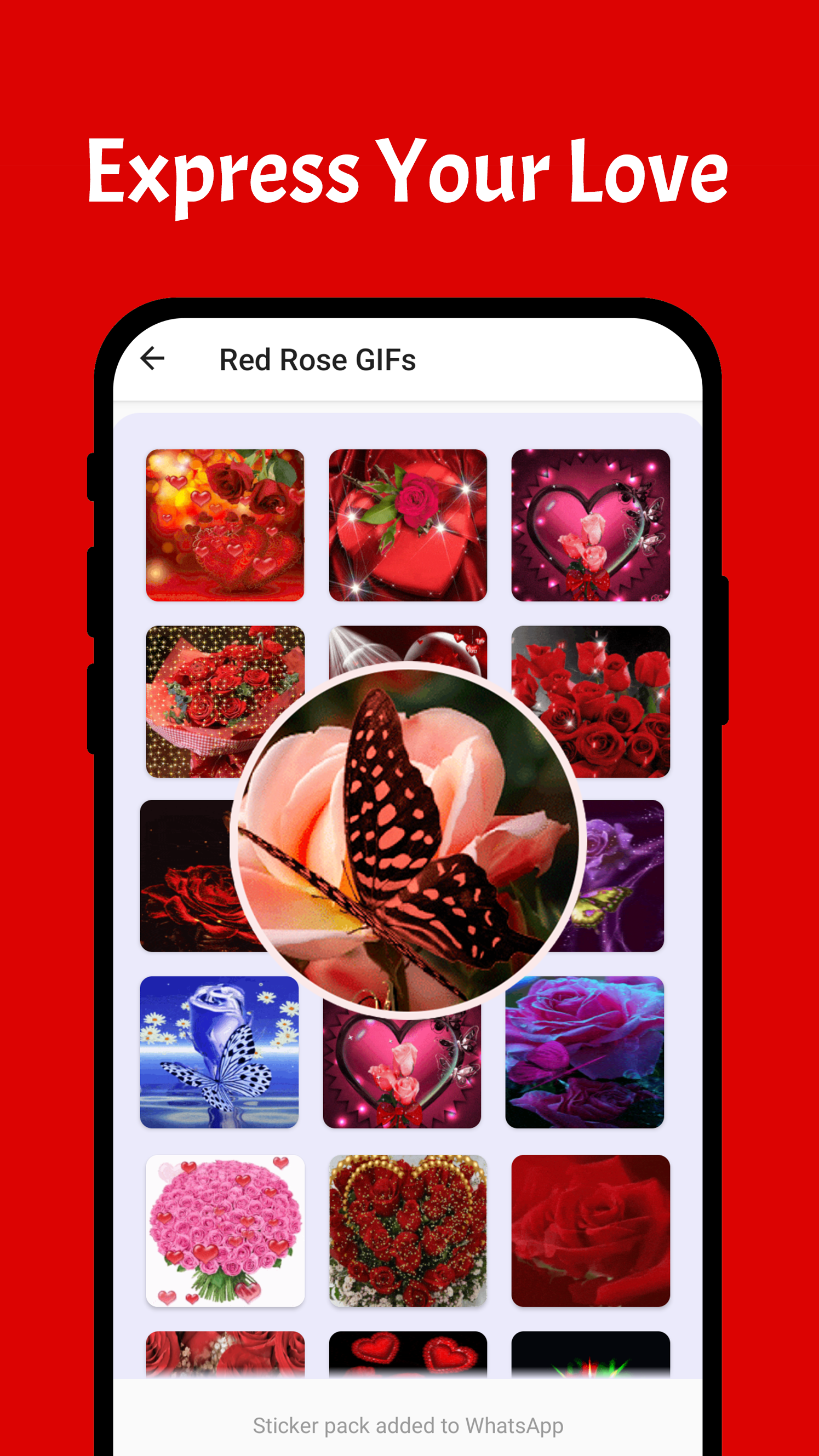 اسکرین شات 6 برنامه LoveYou Stickers WAStickerApps