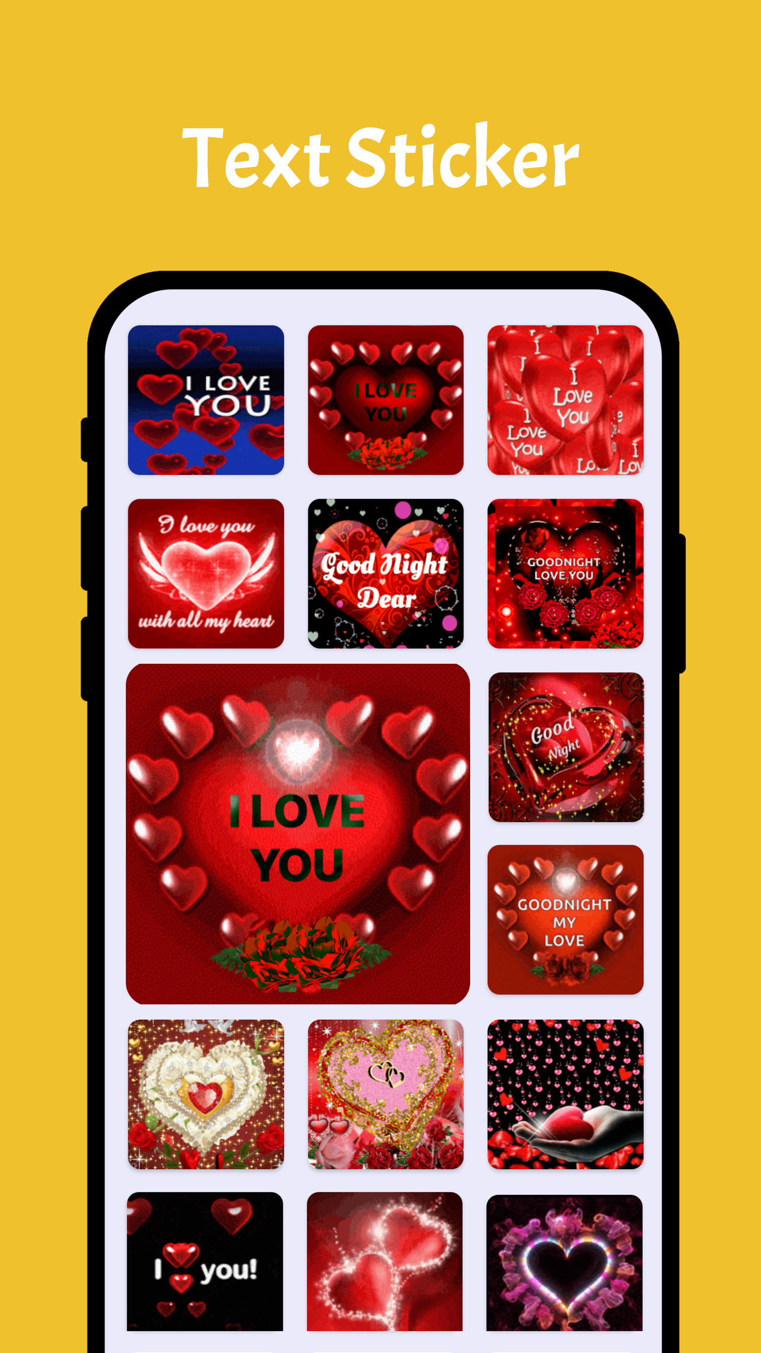 اسکرین شات 4 برنامه LoveYou Stickers WAStickerApps