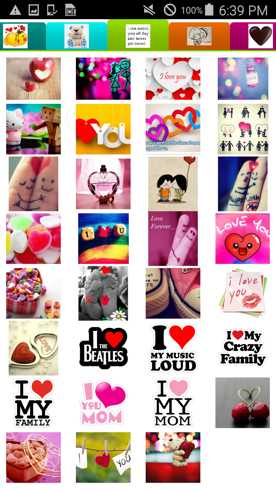 اسکرین شات 3 برنامه Love Stickers
