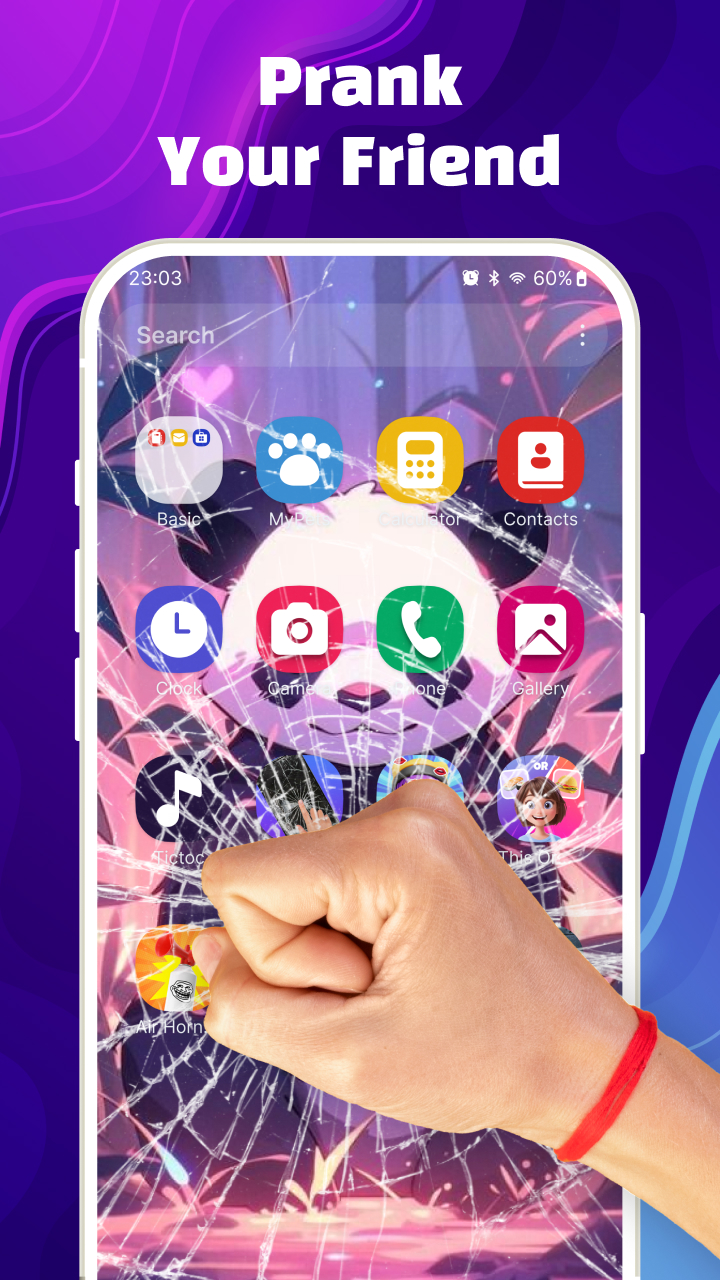 اسکرین شات 3 برنامه Broken Screen 4K Funny Pranks