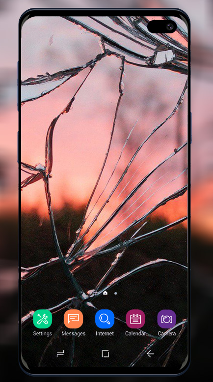 اسکرین شات 7 برنامه Broken Screen Wallpaper