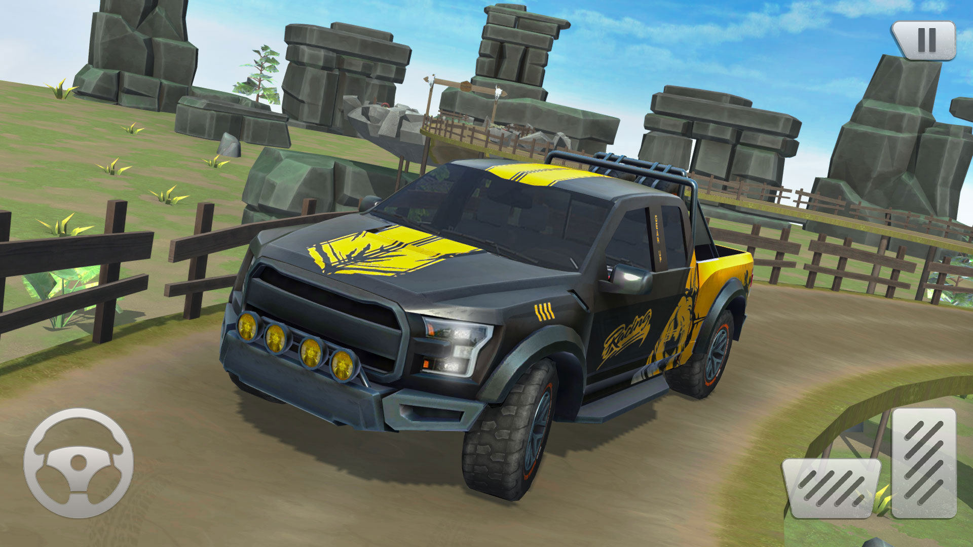 اسکرین شات 1 برنامه Mountain Hill Offroad Parking