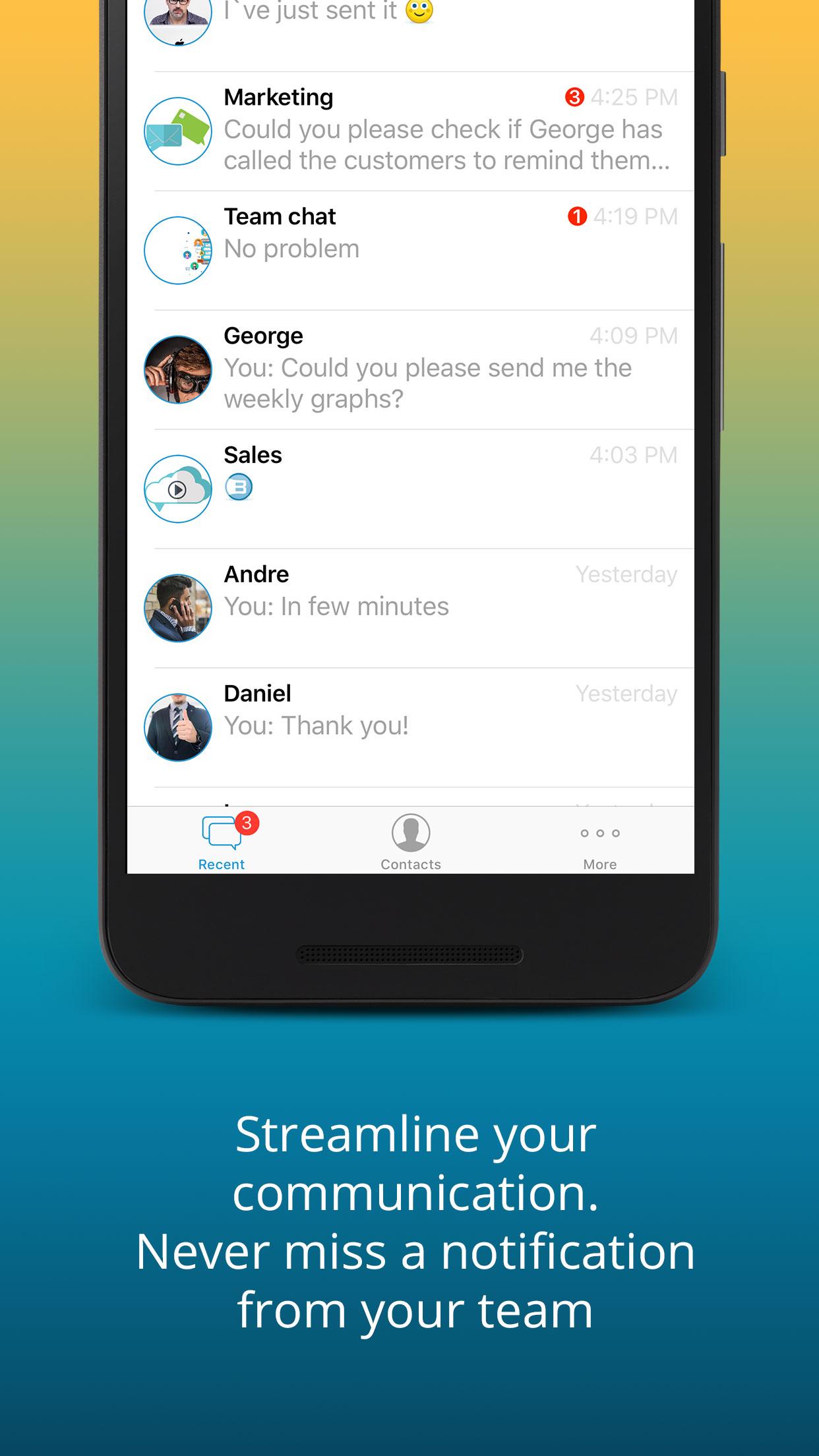 اسکرین شات 4 برنامه Brosix