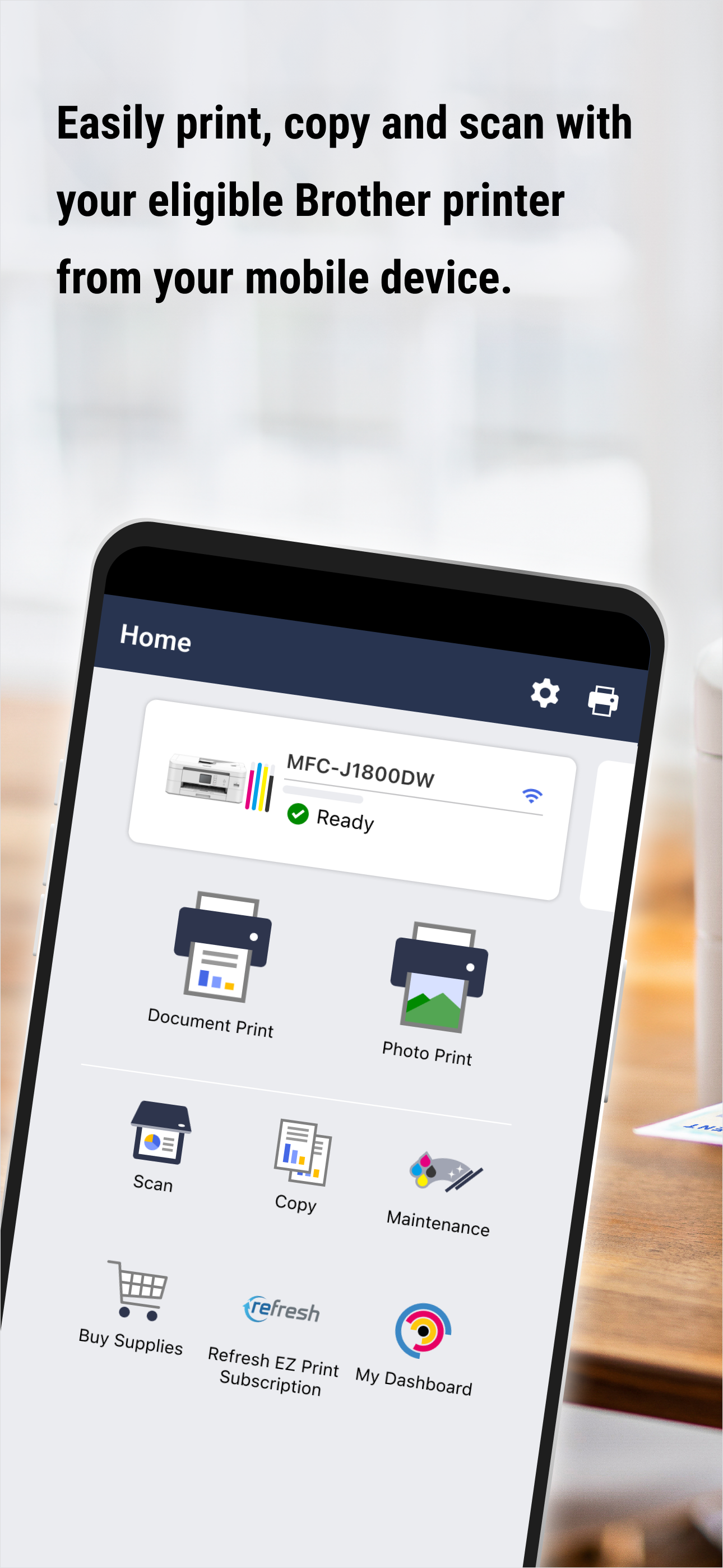 اسکرین شات 1 برنامه Brother Mobile Connect