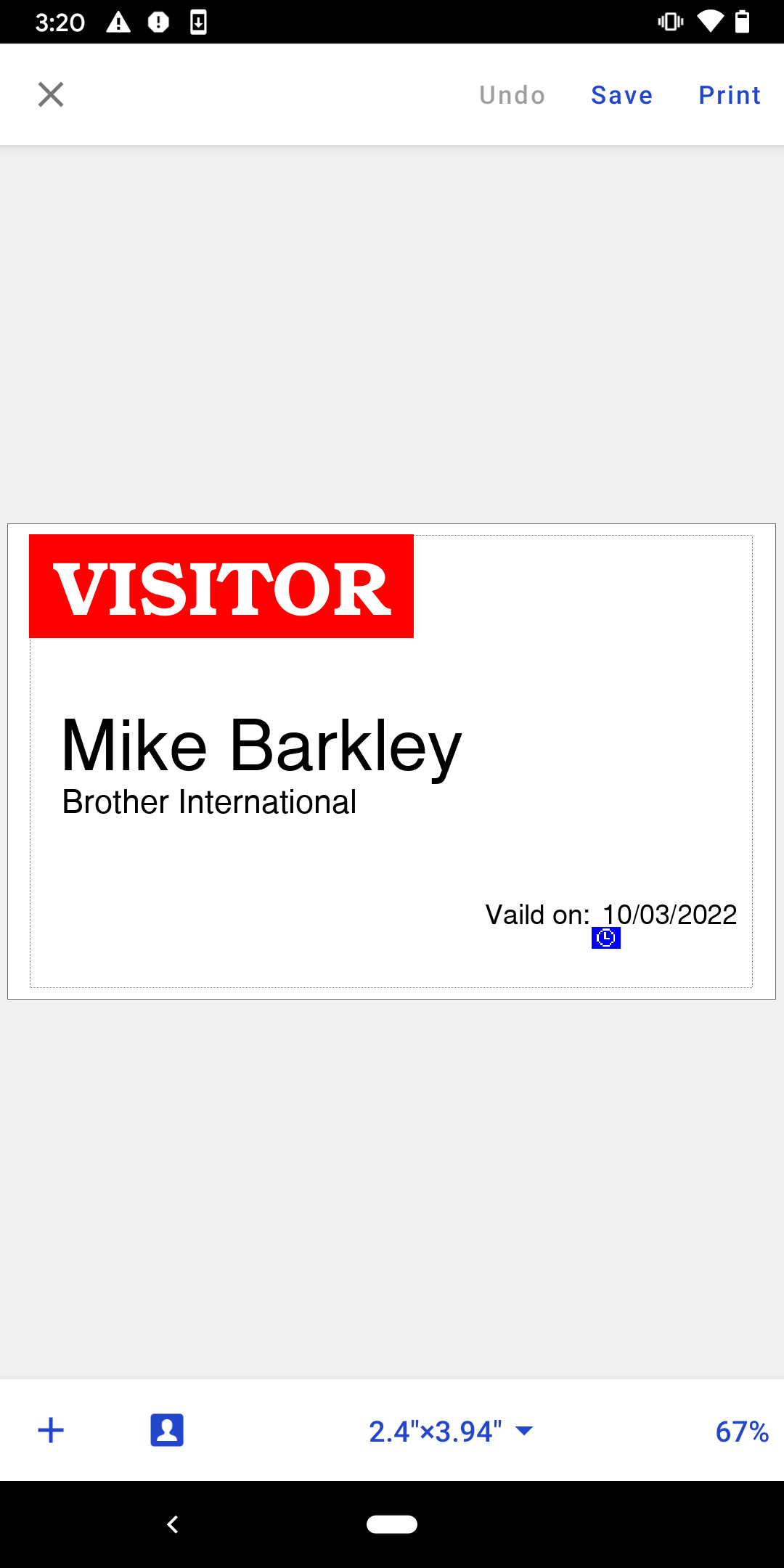 اسکرین شات 2 برنامه Brother iPrint&Label