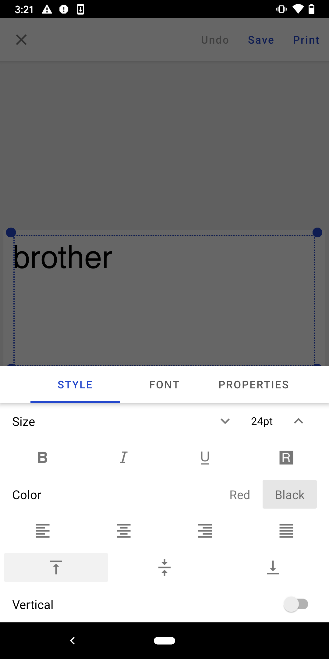 اسکرین شات 3 برنامه Brother iPrint&Label