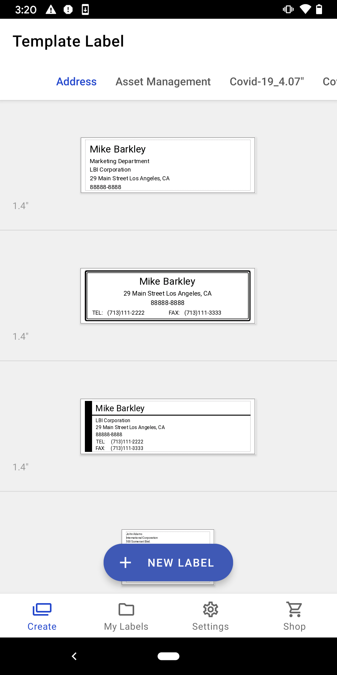 اسکرین شات 1 برنامه Brother iPrint&Label