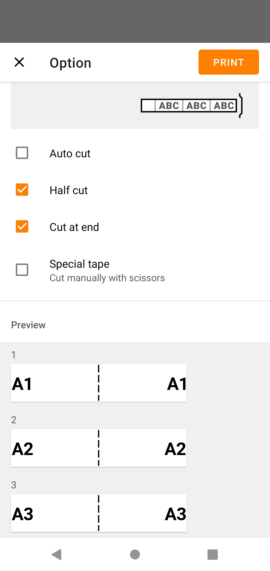 اسکرین شات 5 برنامه Brother Pro Label Tool