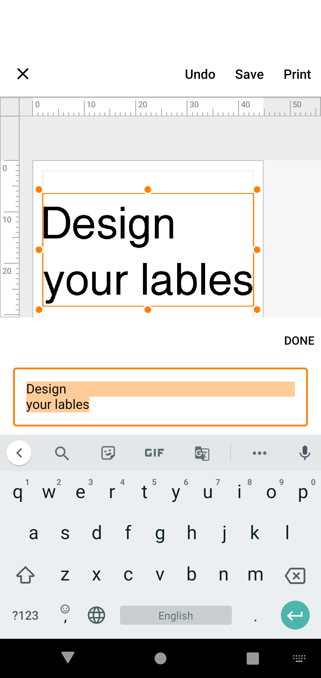 اسکرین شات 6 برنامه Brother Pro Label Tool