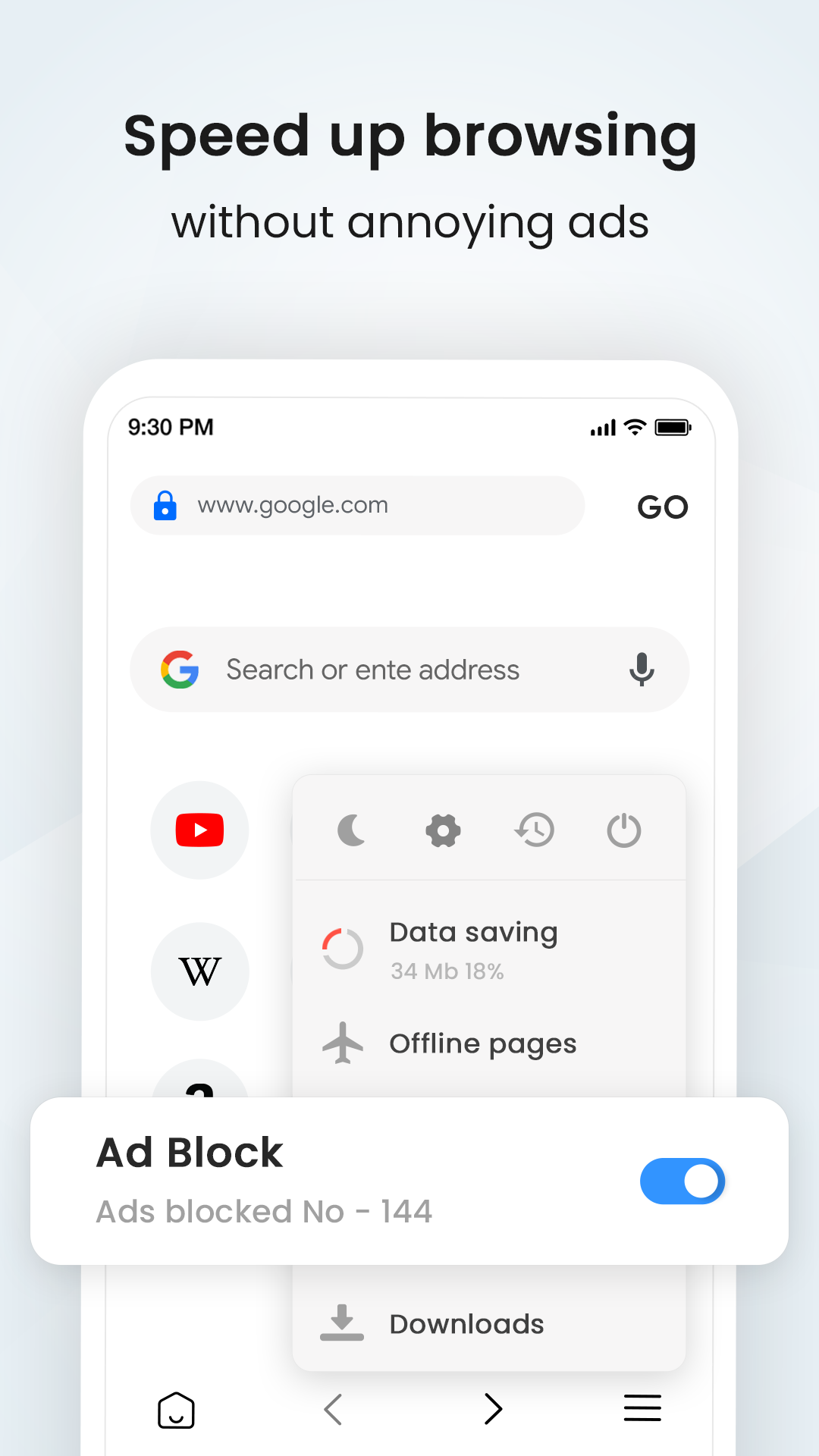 اسکرین شات 8 برنامه Internet Browser