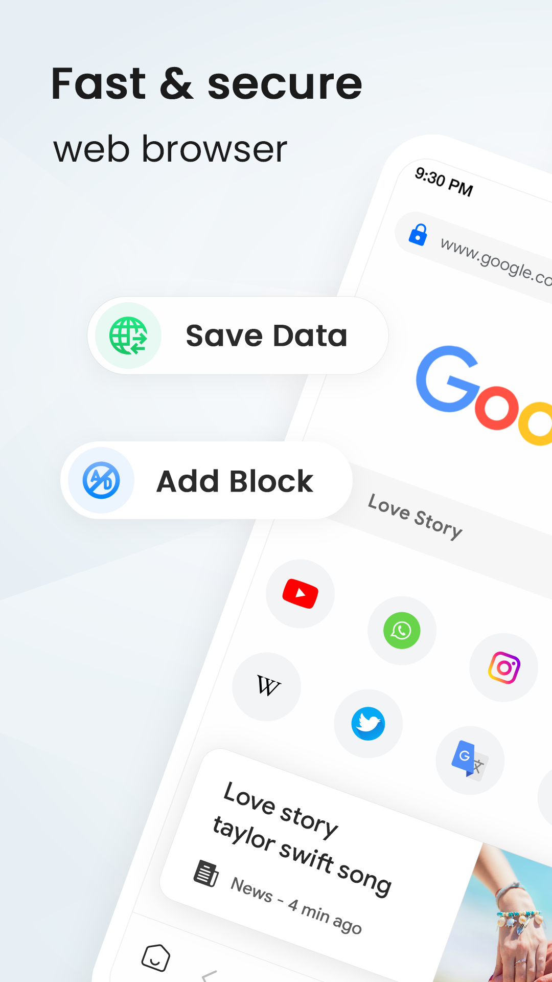 اسکرین شات 1 برنامه Internet Browser