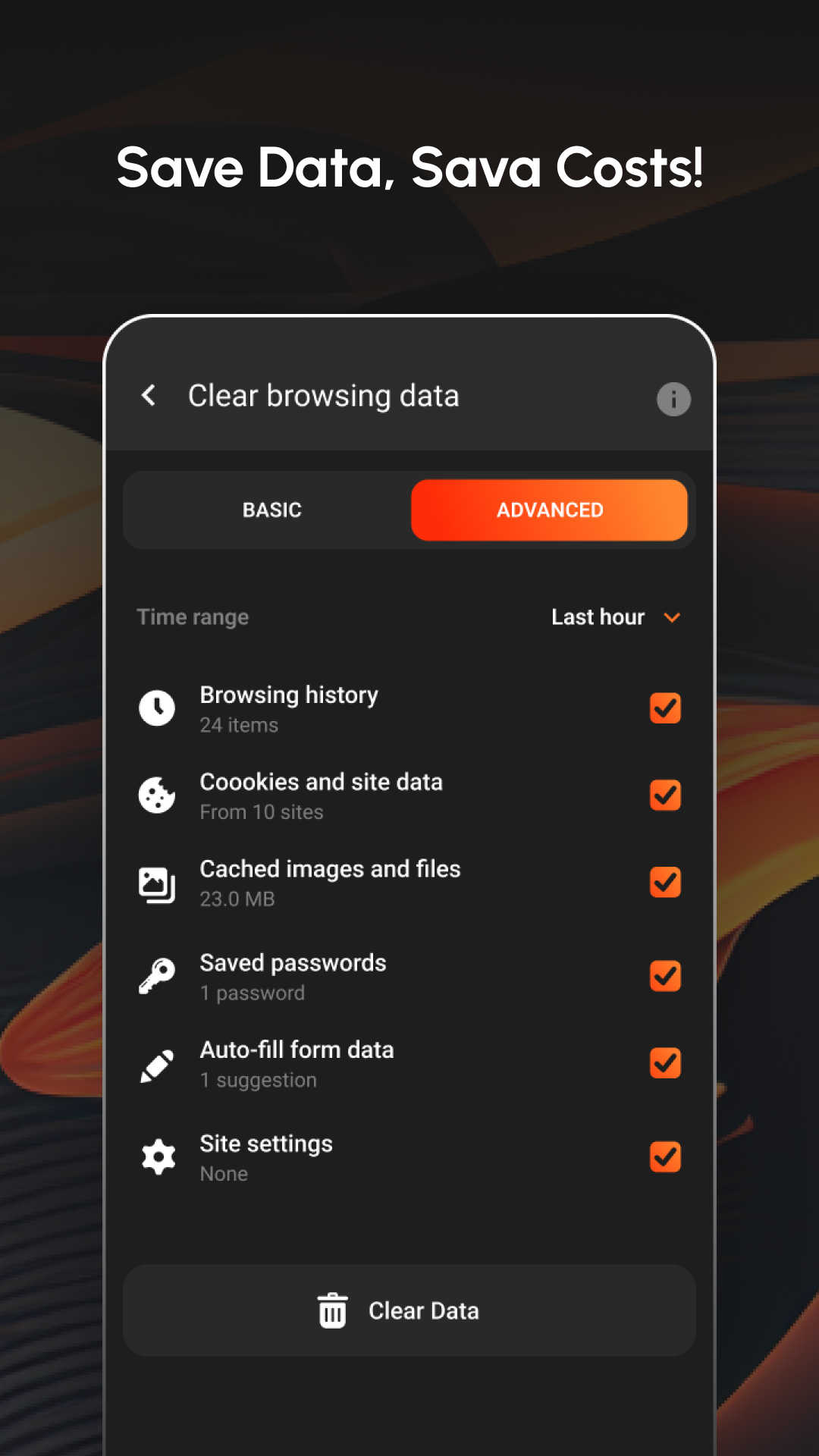 اسکرین شات 5 برنامه Carbon: Super Fast Browser