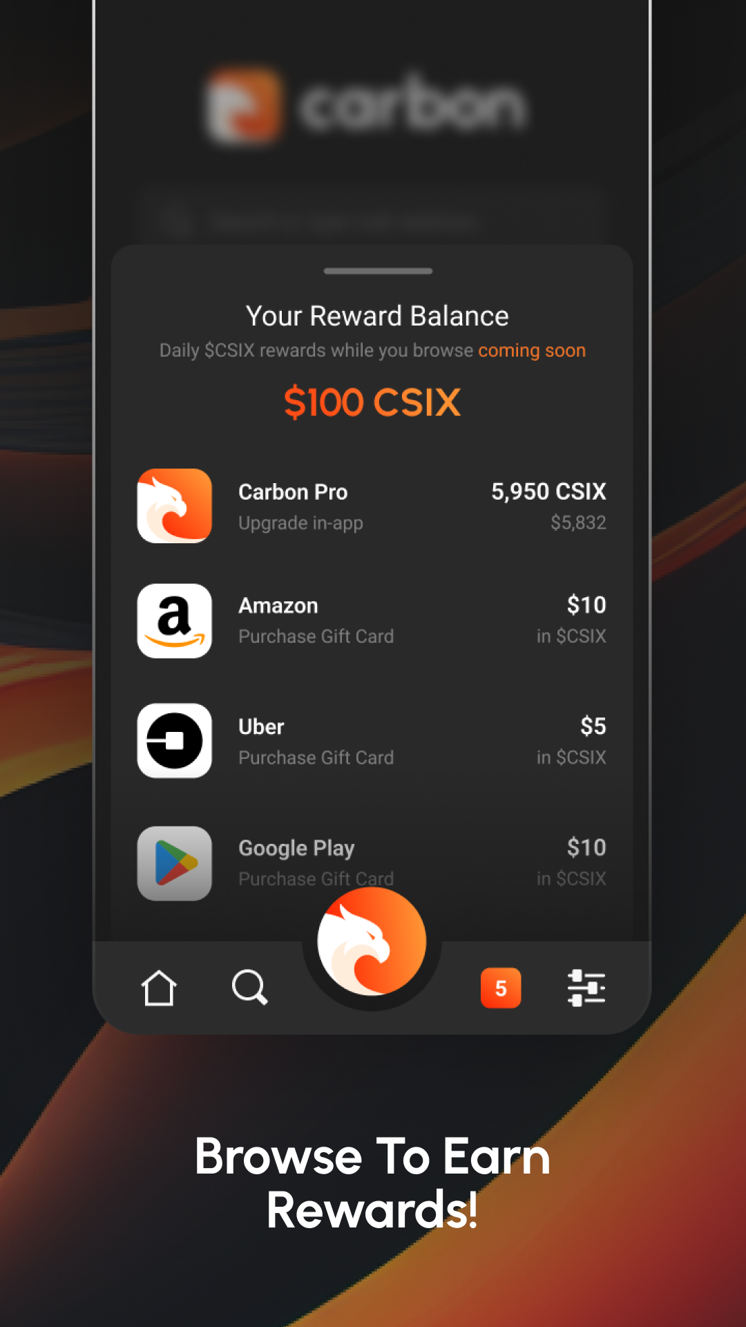 اسکرین شات 6 برنامه Carbon: Super Fast Browser