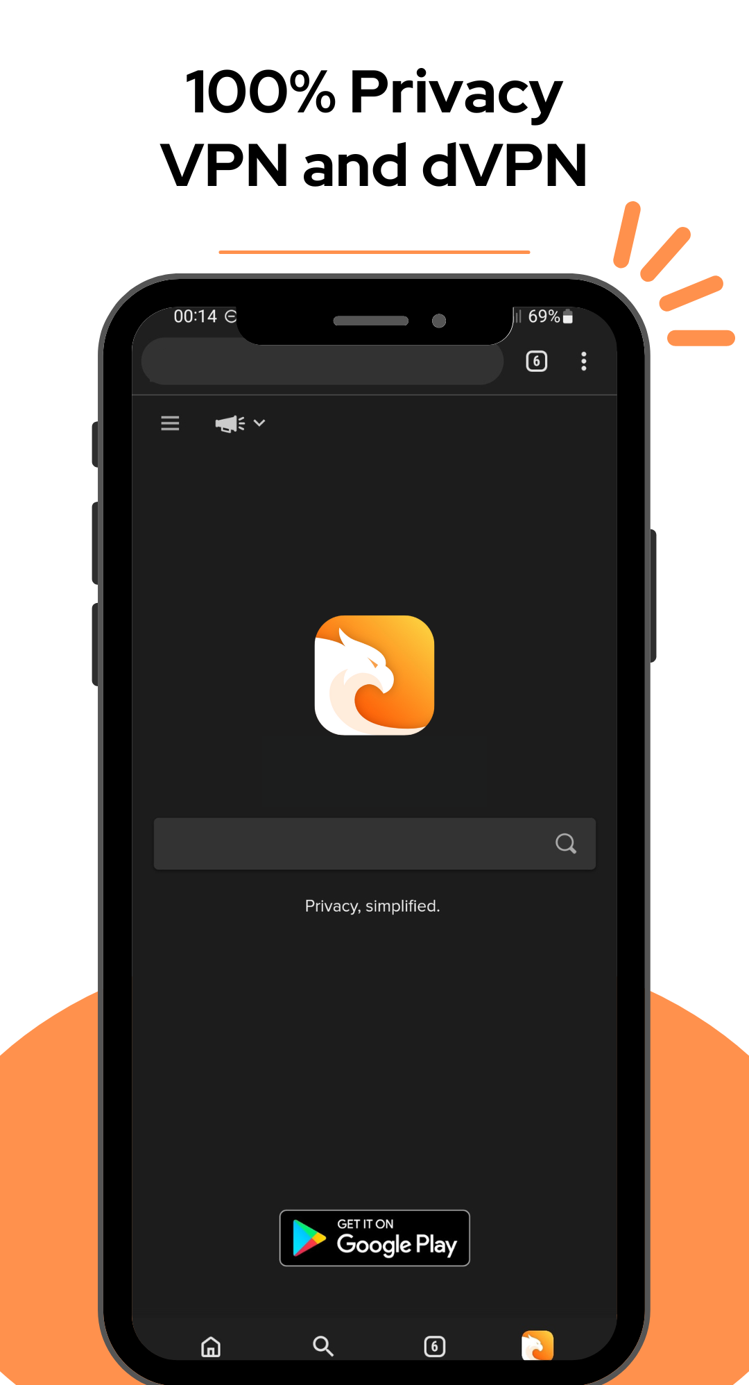 اسکرین شات 3 برنامه Carbon: Super Fast Browser