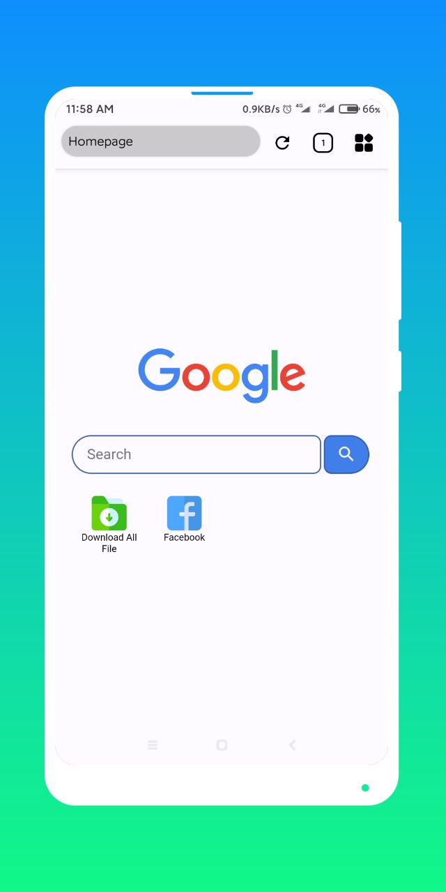 اسکرین شات 1 برنامه Internet Browser