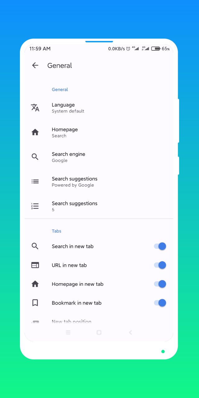 اسکرین شات 6 برنامه Internet Browser