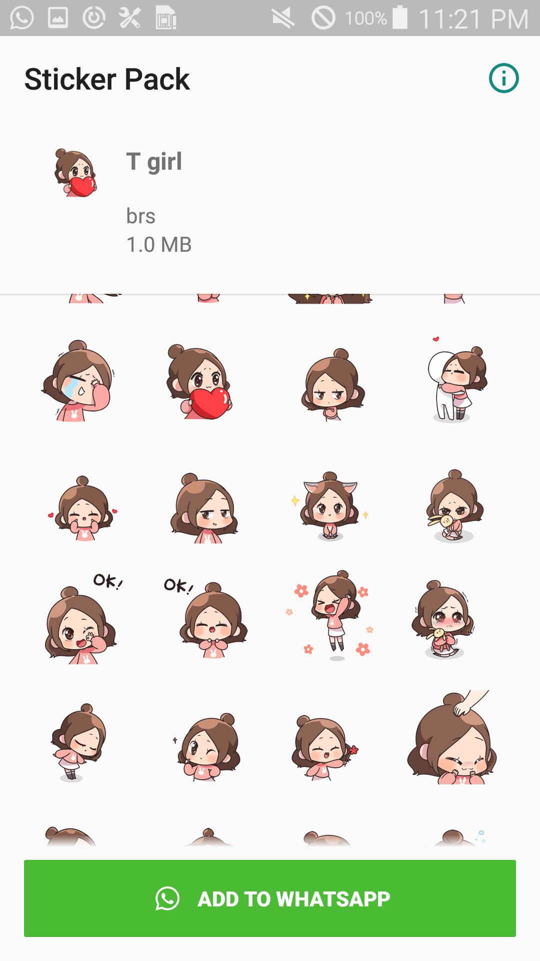 اسکرین شات 2 برنامه Love stickers pack WASticker