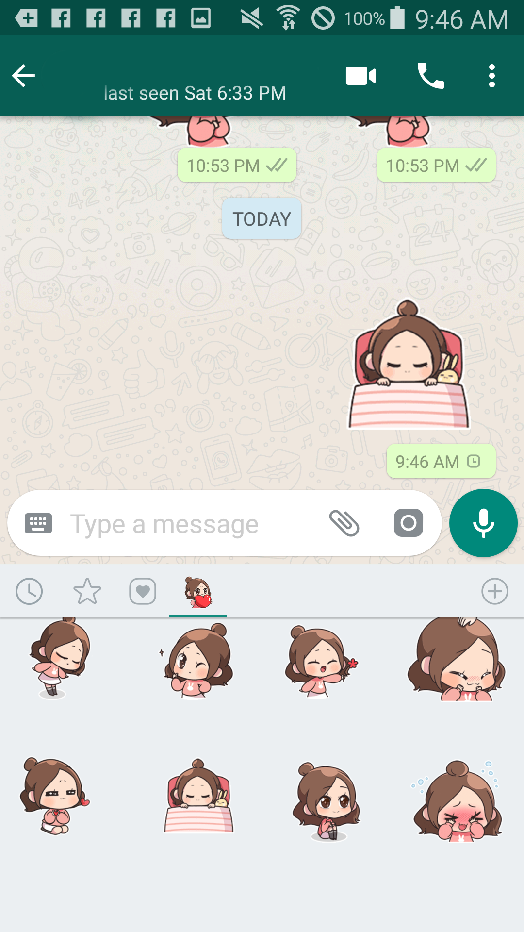 اسکرین شات 4 برنامه Love stickers pack WASticker