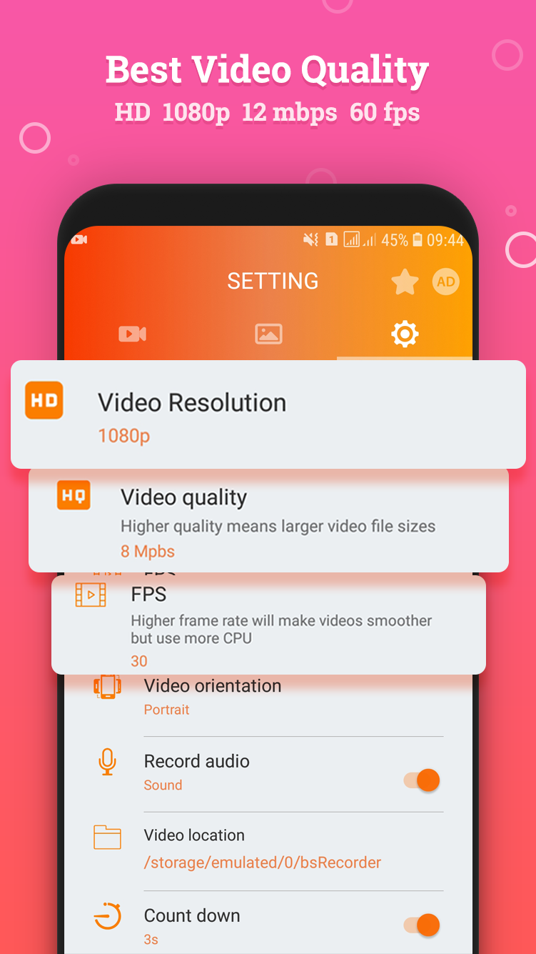 اسکرین شات 3 برنامه Smart Screen recorder