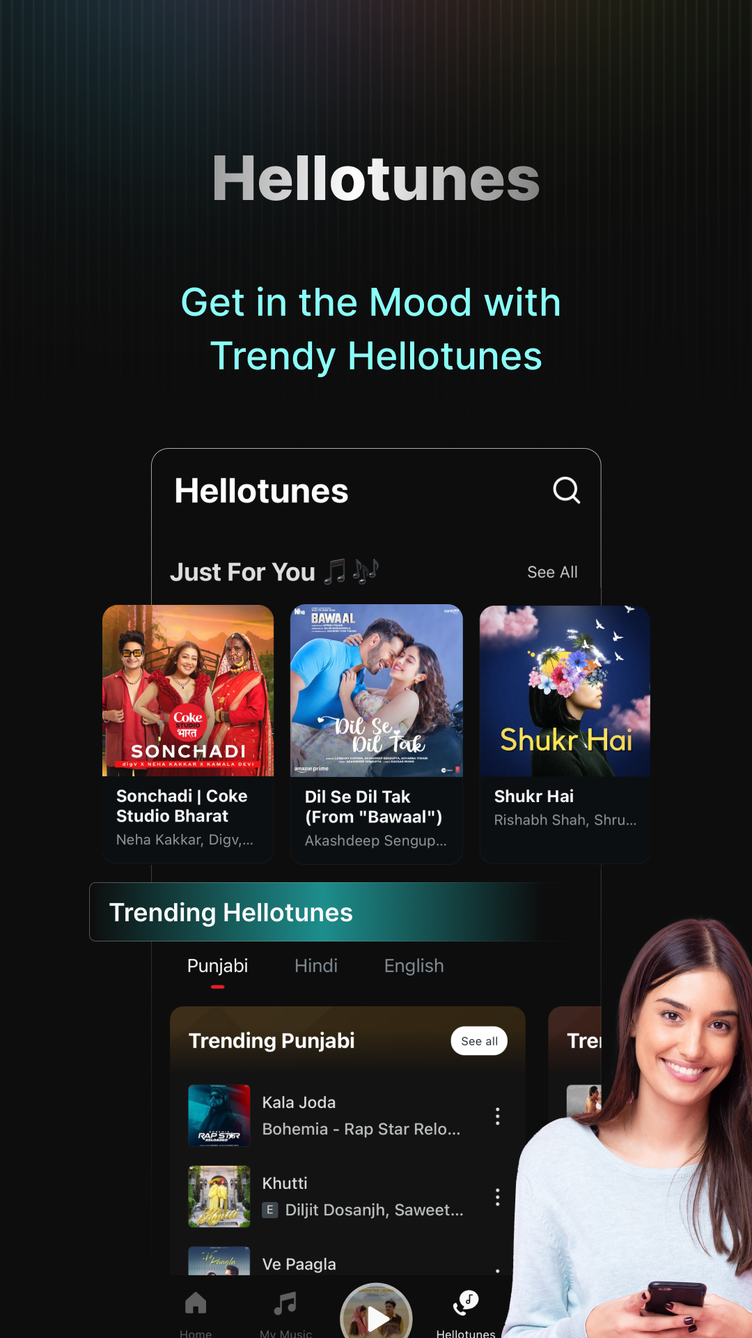 اسکرین شات 5 برنامه Wynk Music: MP3, Song, Podcast