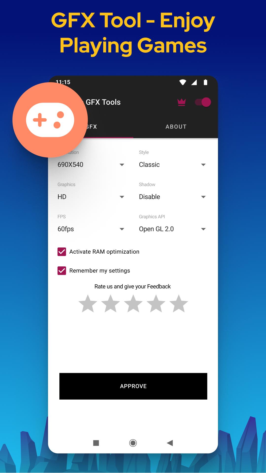 اسکرین شات 2 برنامه GFX Tool - Game Booster
