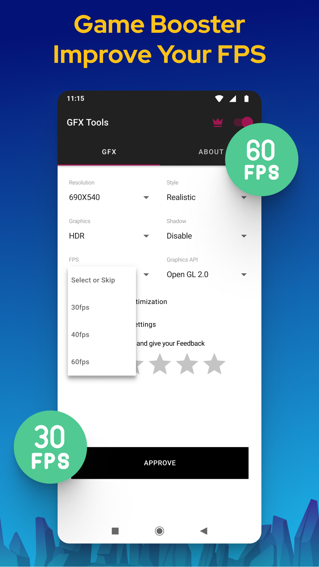 اسکرین شات 4 برنامه GFX Tool - Game Booster