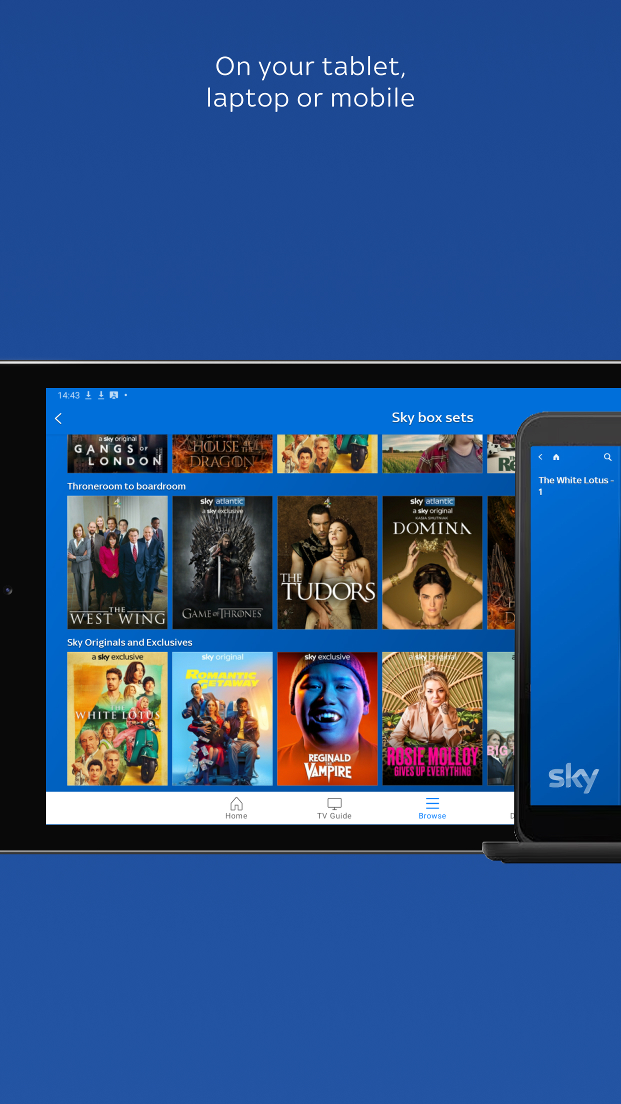 اسکرین شات 2 برنامه Sky Go