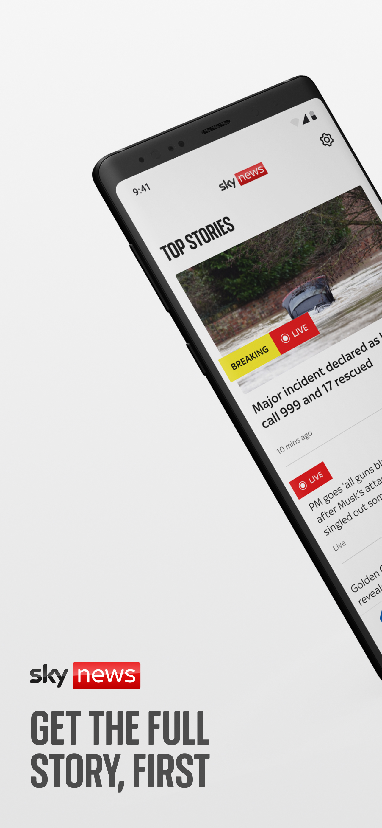 اسکرین شات 1 برنامه Sky News: Breaking, UK & World