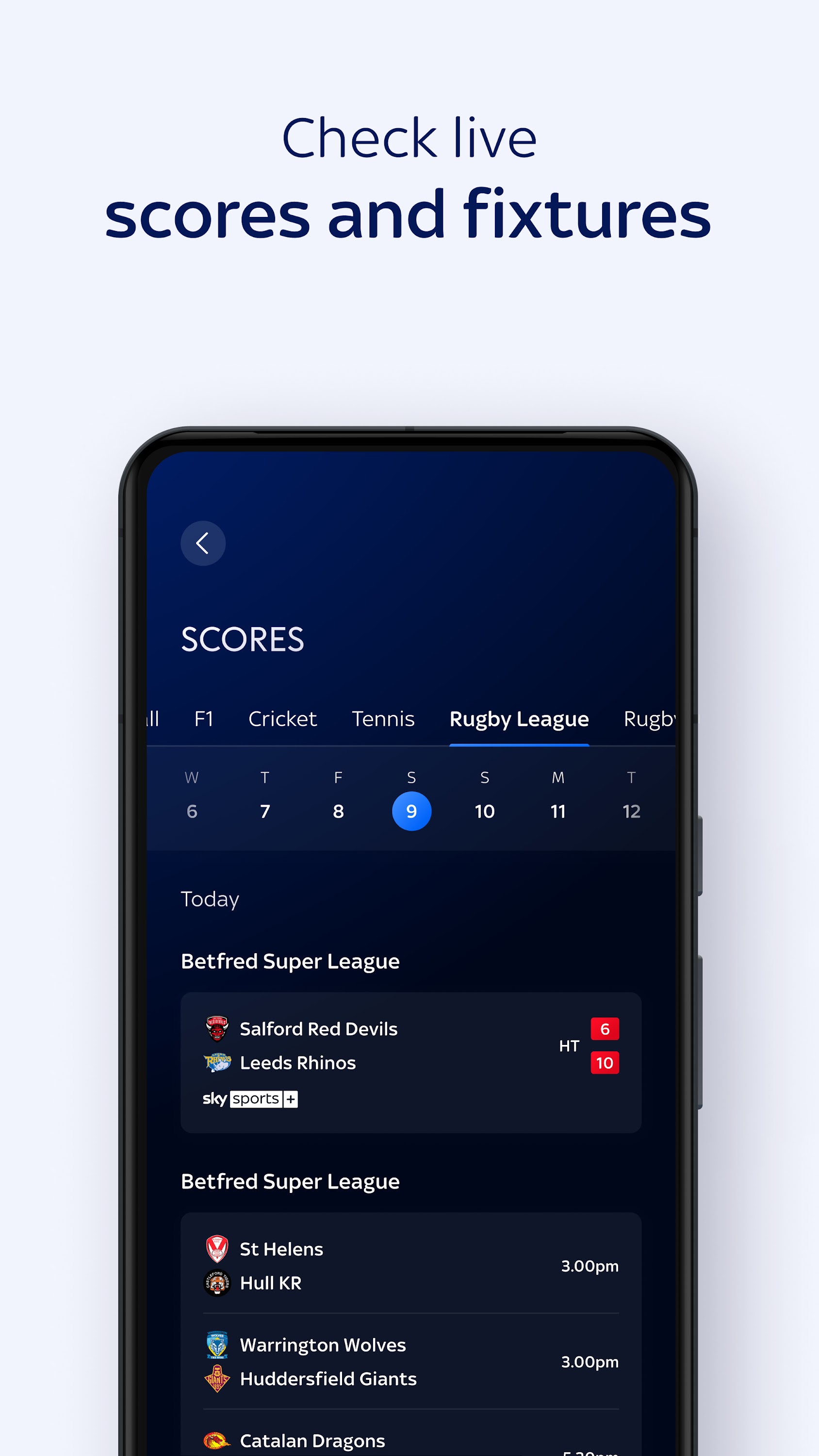 اسکرین شات 7 برنامه Sky Sports