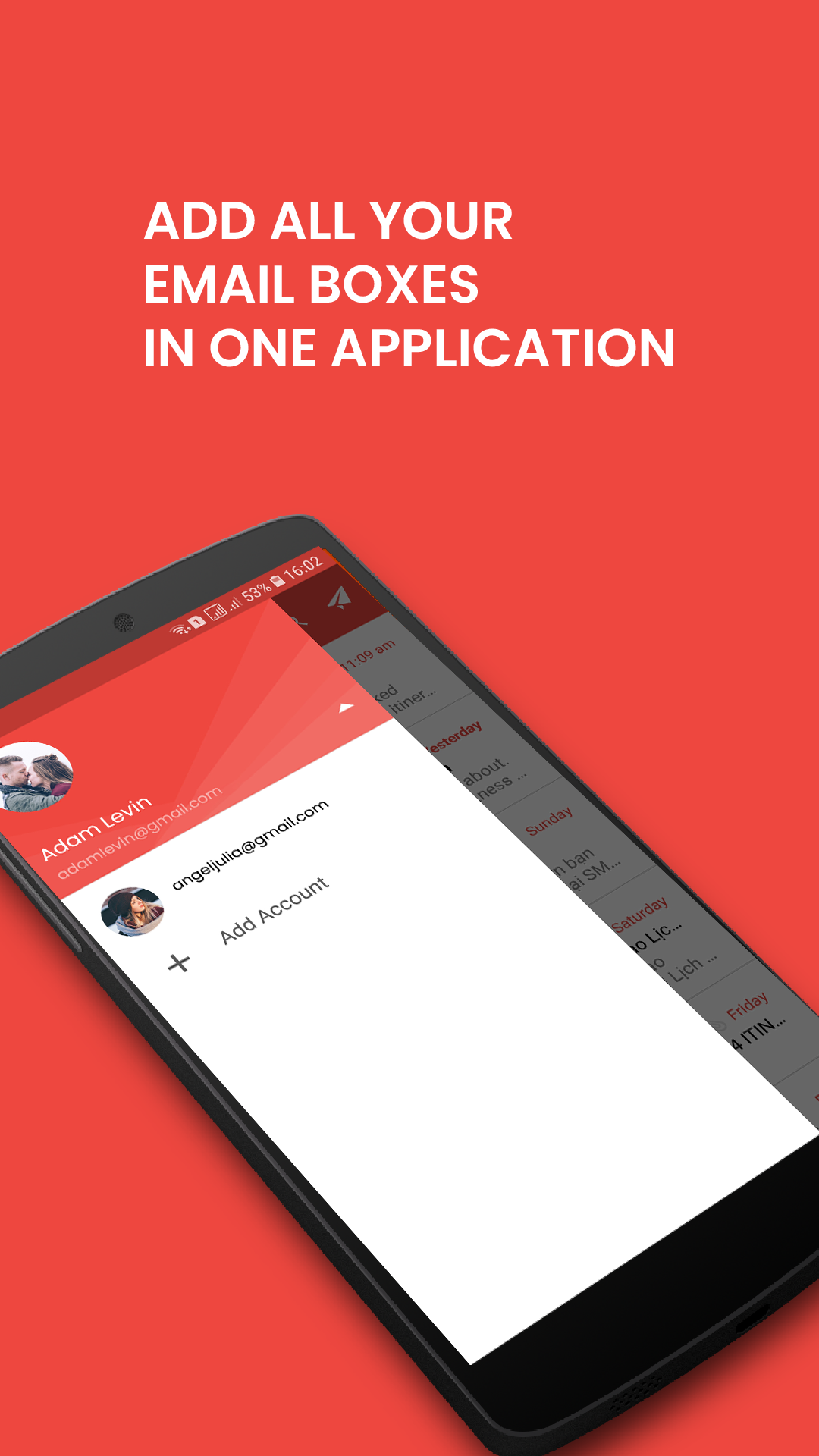 اسکرین شات 1 برنامه Email - All Mailboxes