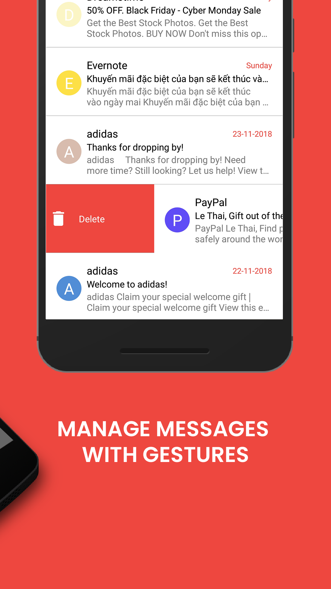 اسکرین شات 2 برنامه Email - All Mailboxes