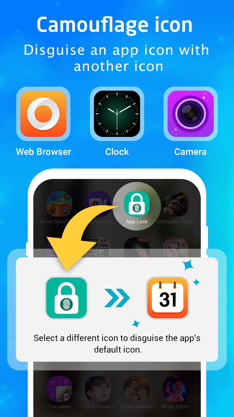 اسکرین شات 5 برنامه App lock - Fingerprint