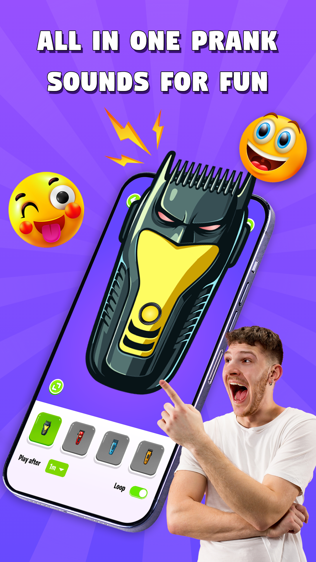 اسکرین شات 2 برنامه Hair Clipper Prank (jokes)
