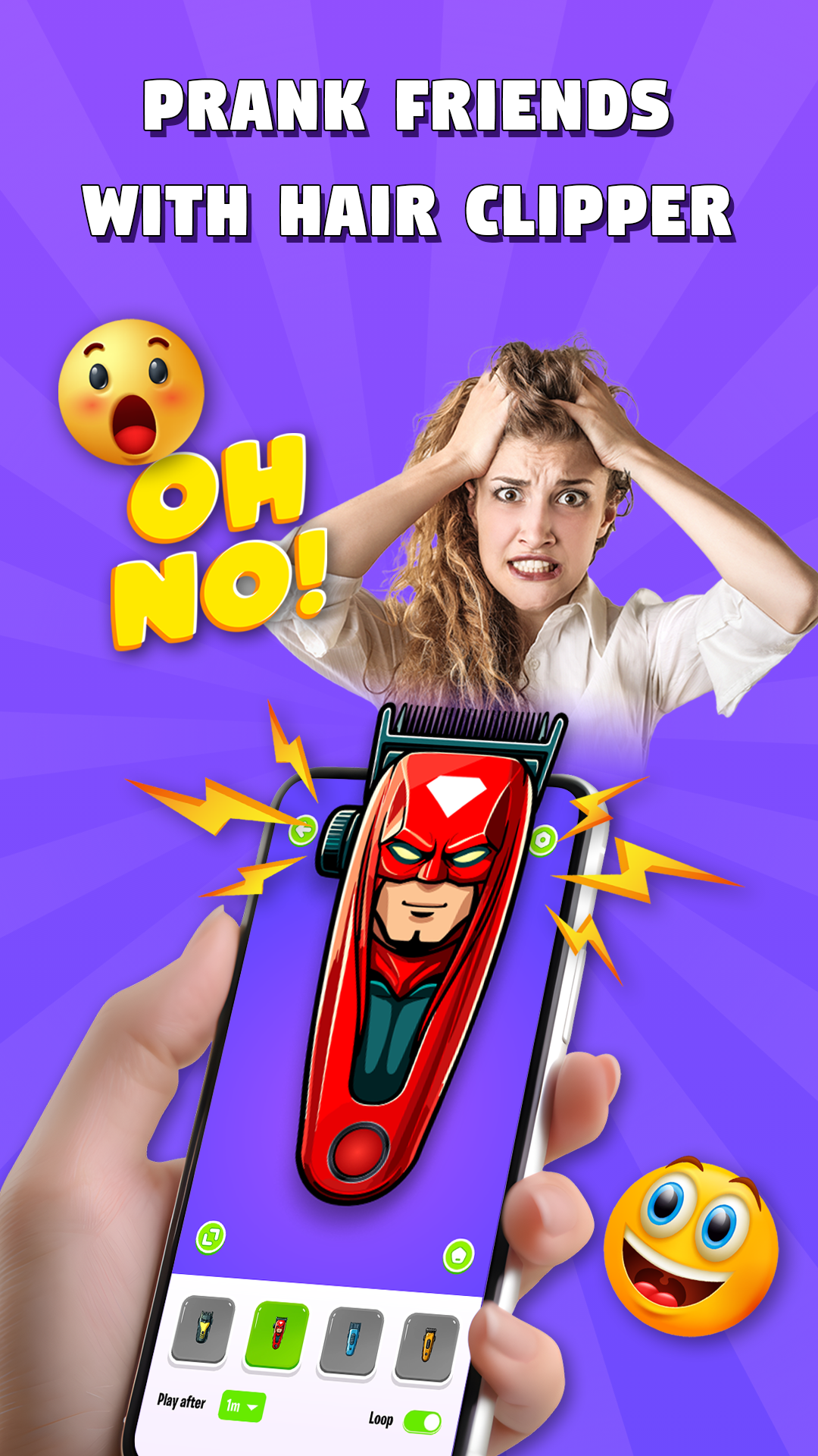 اسکرین شات 4 برنامه Hair Clipper Prank (jokes)