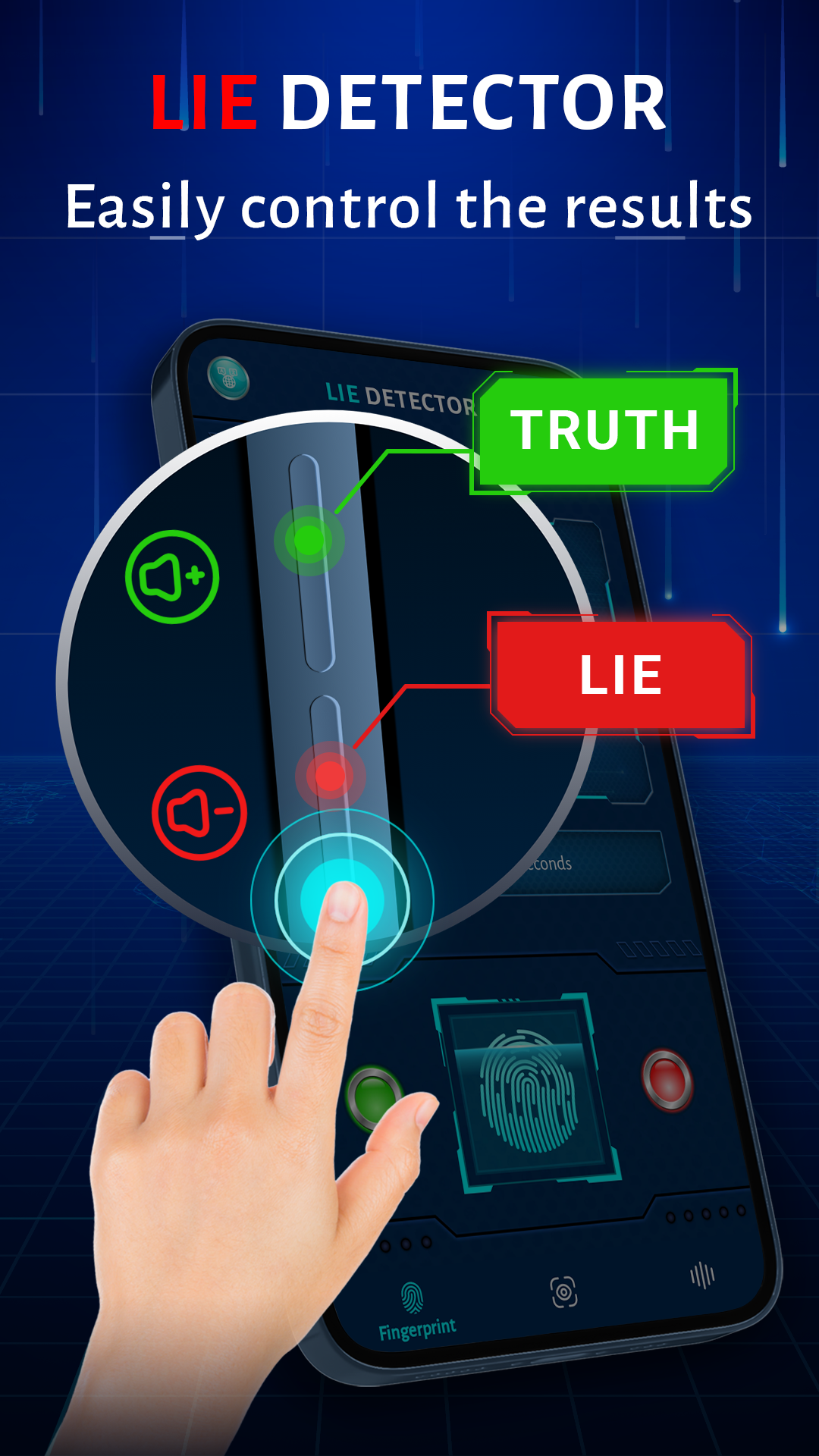 اسکرین شات 8 برنامه Lie Detector Test (Prank)