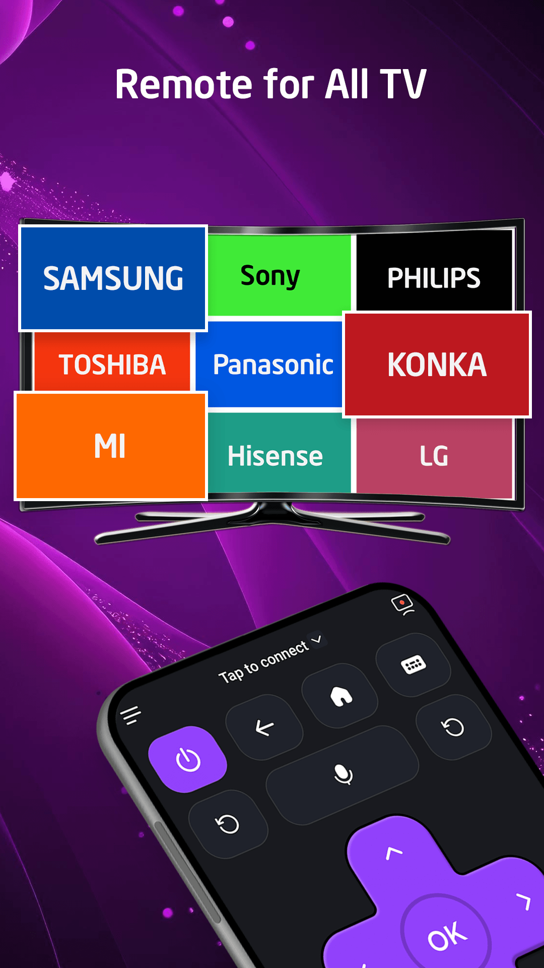 اسکرین شات 4 برنامه Remote for All TV!