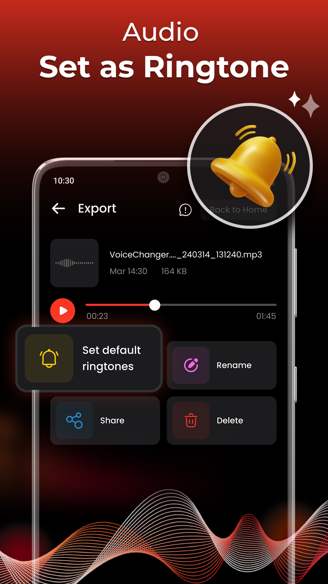 اسکرین شات 7 برنامه Voice Changer - Voice Effects