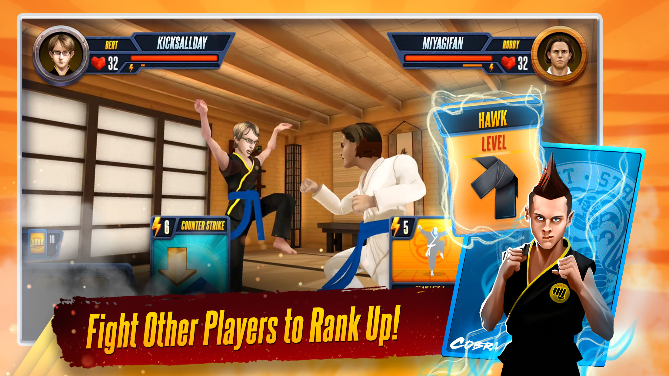 اسکرین شات 3 بازی Cobra Kai: Card Fighter
