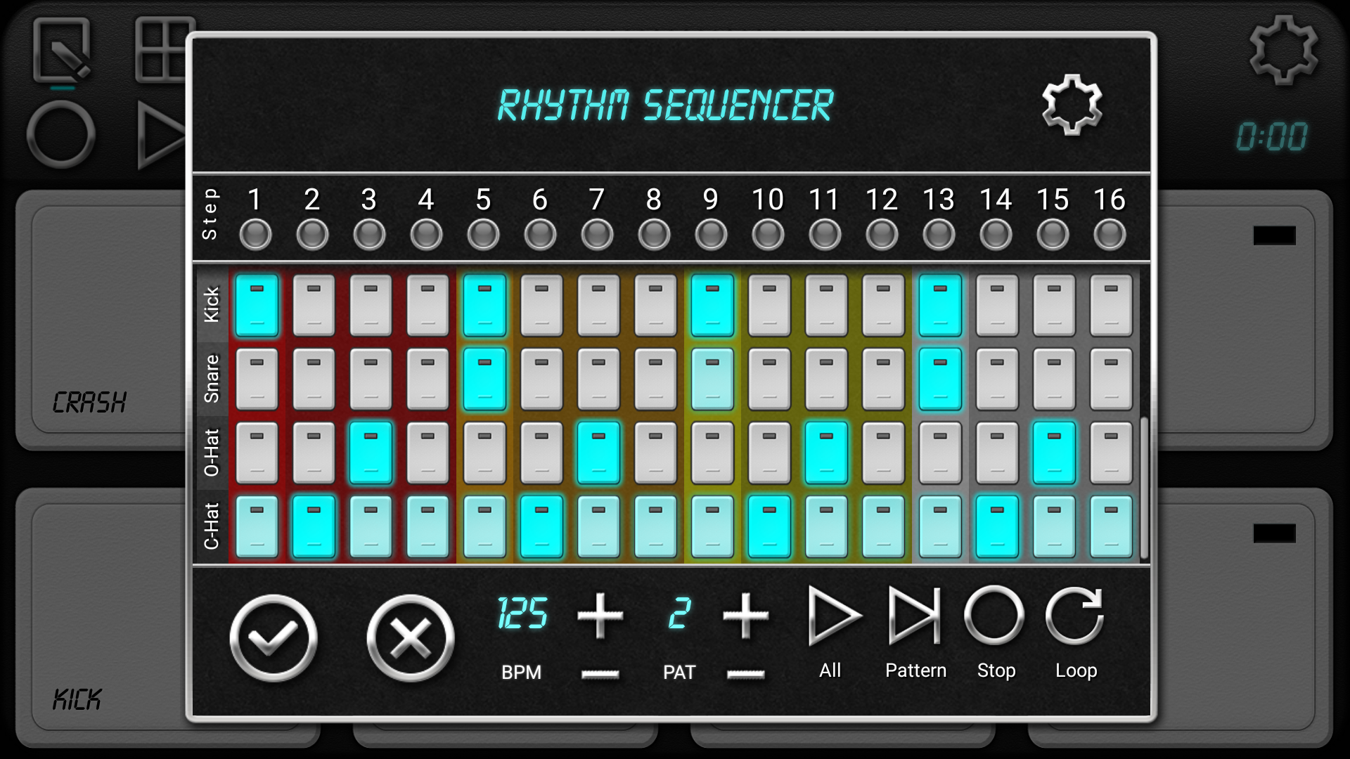 اسکرین شات 6 برنامه Drum Machine - Pad & Sequencer