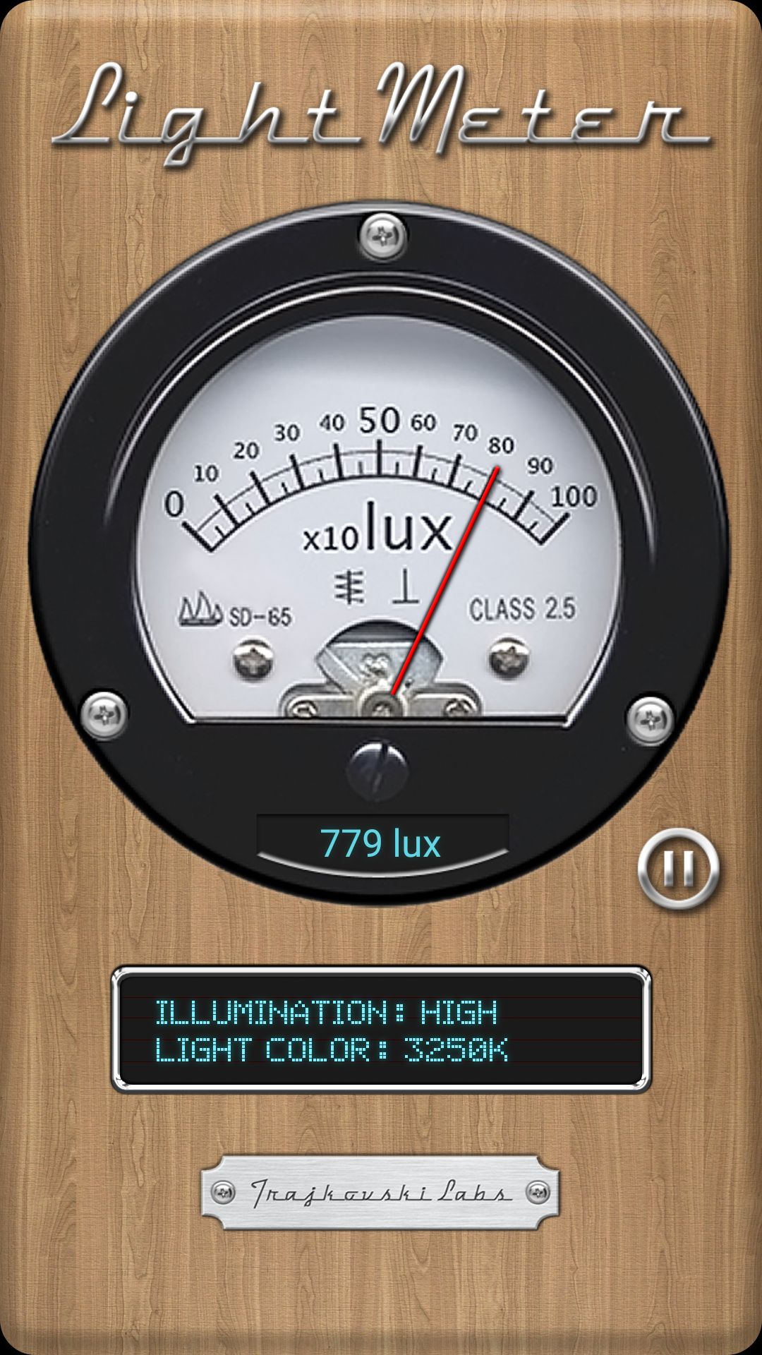 اسکرین شات 3 برنامه Light Meter - Lux & Kelvin